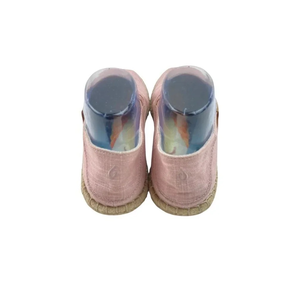 *Olukai Pink Kaula Pa'a Kapa Espadrilles Shoes Womens Size 8 Fold Heel Slip On